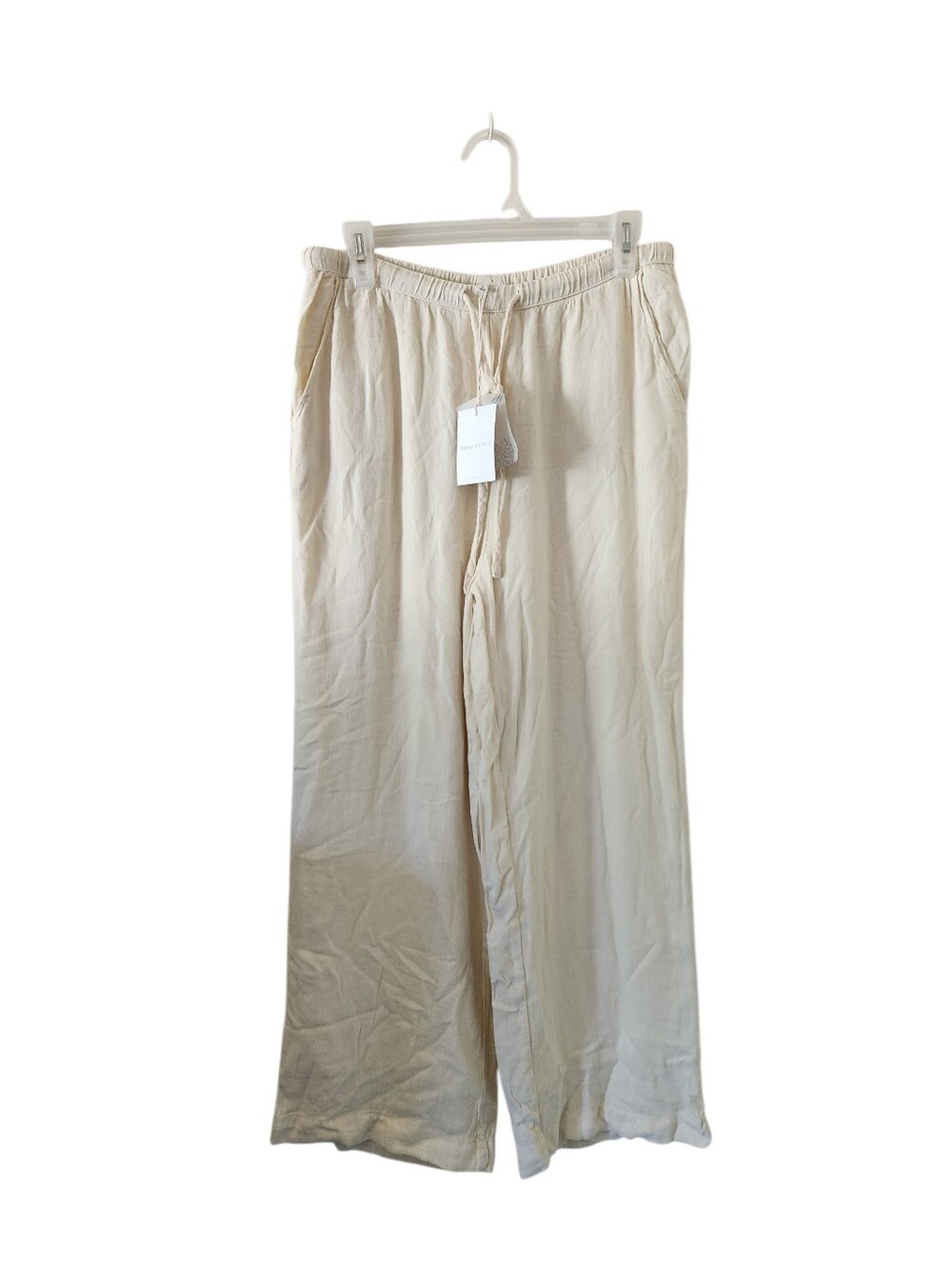 Thread & Supply Dekker Linen Blend Wide Leg Pants New - Picture 2 of 11